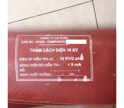 THẢM CÁCH ĐIỆN 10 KV - VIỆT NAM