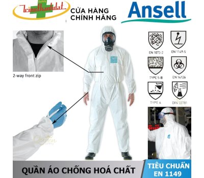 QUẦN ÁO CHỐNG HÓA  ALPHATEC 2000 