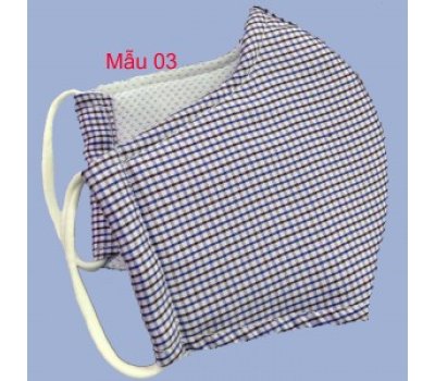 KHẨU TRANG VẢI CHỐNG BỤI 3 LỚP